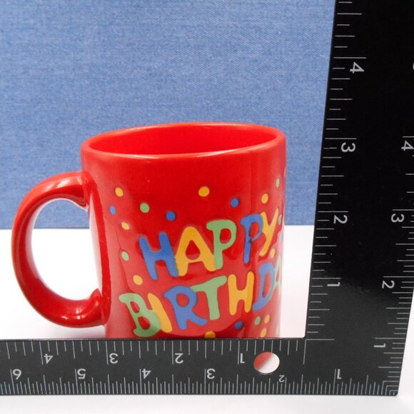 VINTAGE WAECHTERSBACH CONFETTI HAPPY BIRTHDAY COFFEE MUG CUP MADE IN GERMANY - Picture 7 of 8